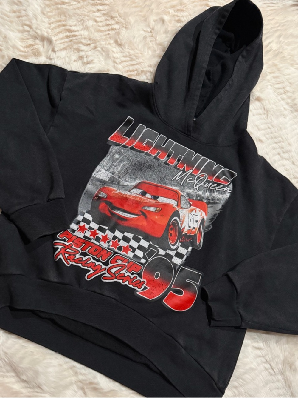 Lightning McQueen Black Hoodie